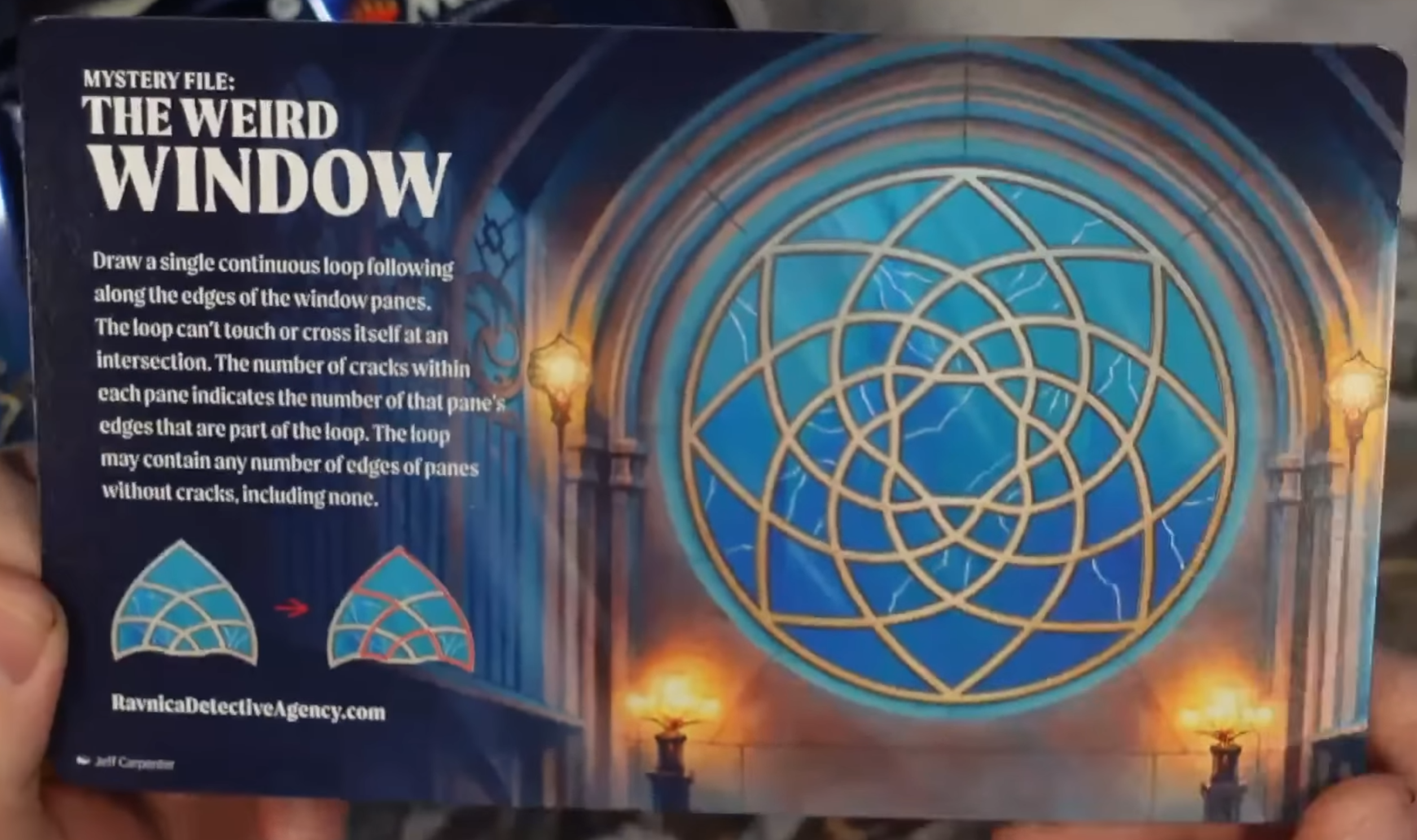 play booster box insert - the weird window