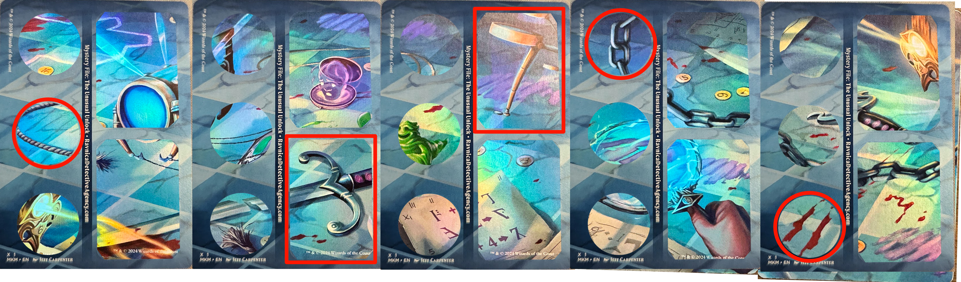 clue back panorama punch-out overlay