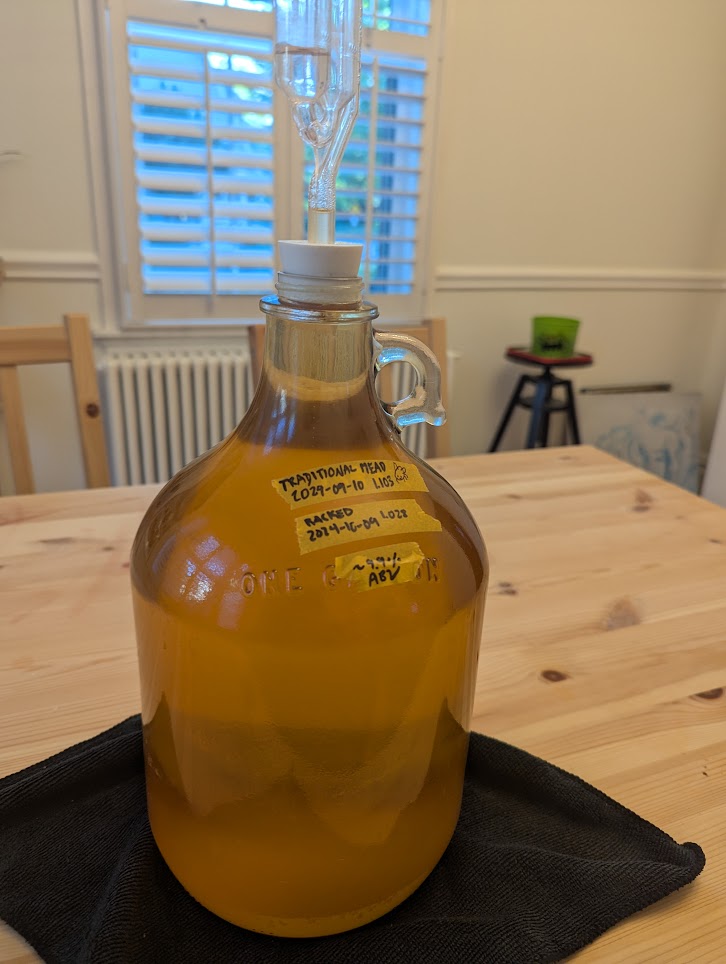 Carboy of mead