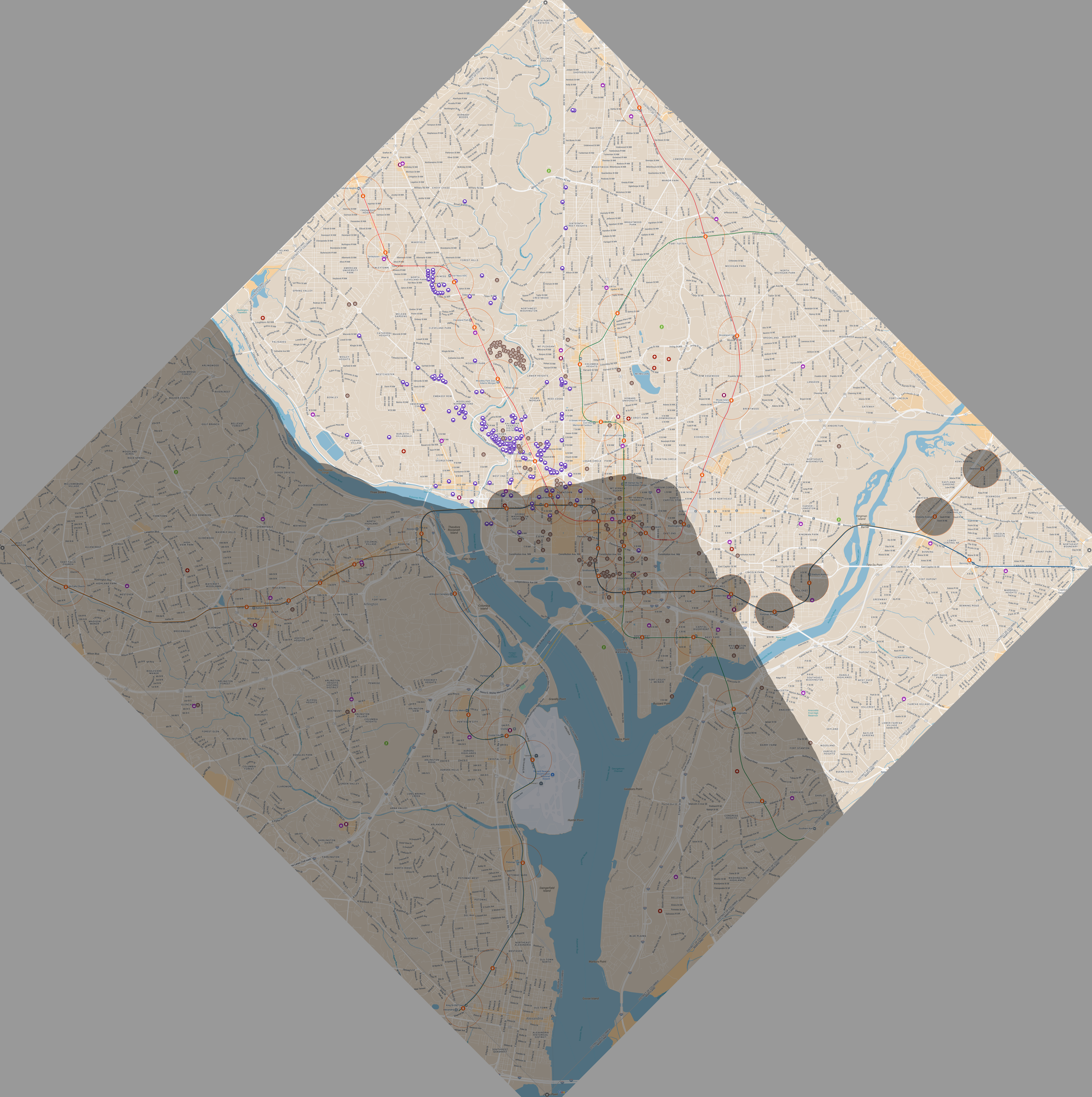 Matching - Transit Line and Matching - Golf Course