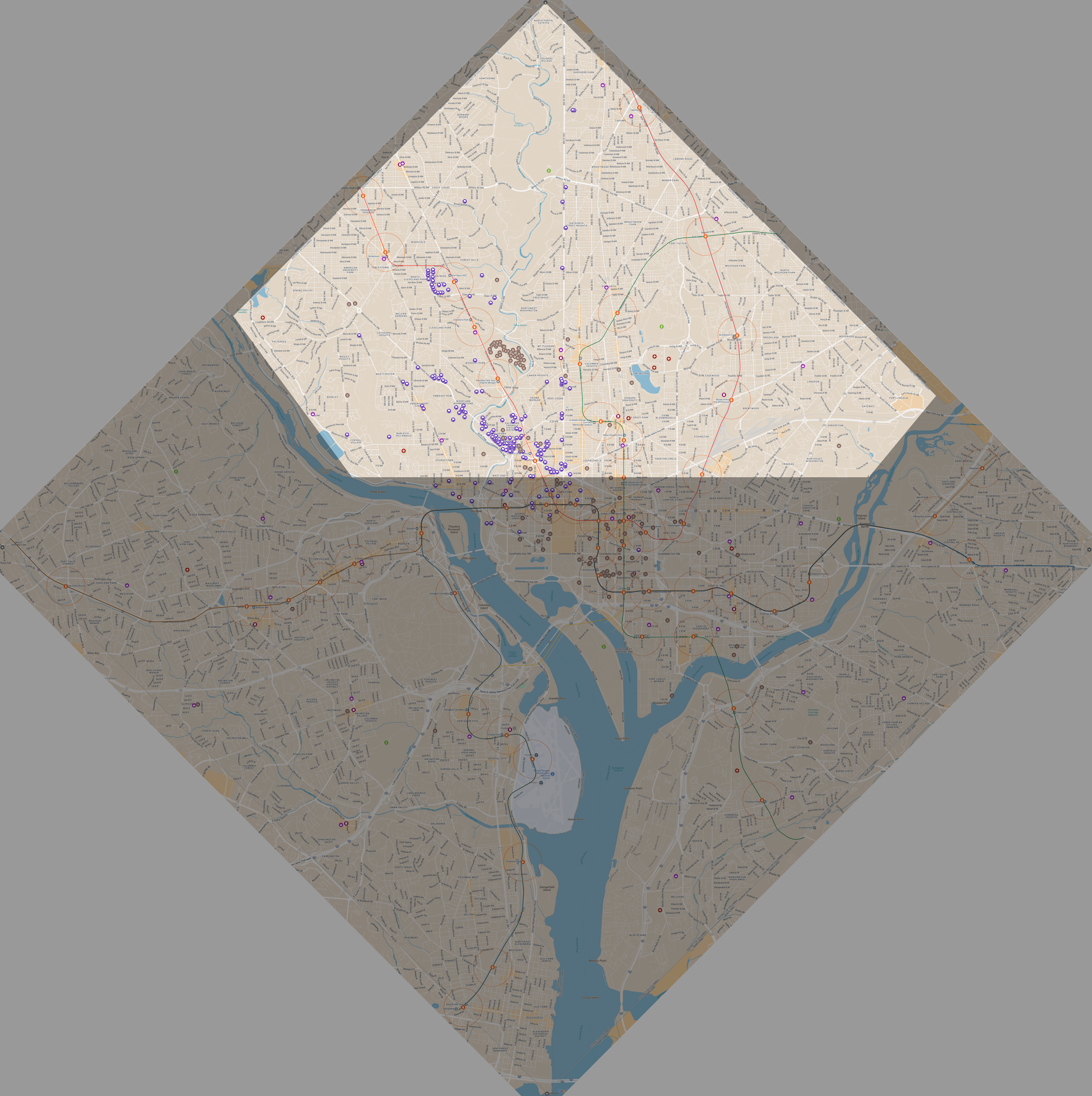 1/2 mile Thermometer (Mt Vernon to Shaw-Howard)