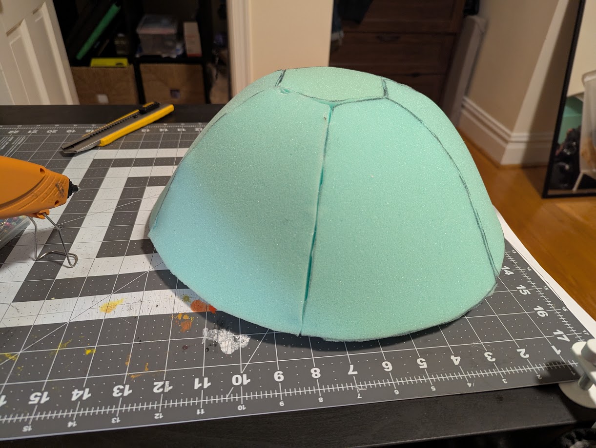 Dome head half complete